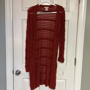 Matilda Jane cardigan. Auburn type color